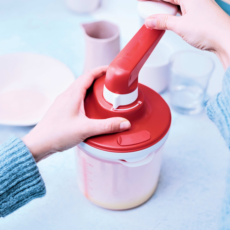 Easy Speedy 1,25 l Stromloser Küchenhelfer zum Herstellen verschiedener Teige