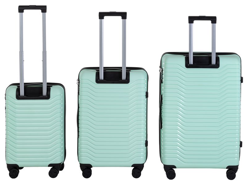 KOOR Reisekofferset Manila 3-teilig, Mint Drei Trolleys unterschiedlicher Grösse