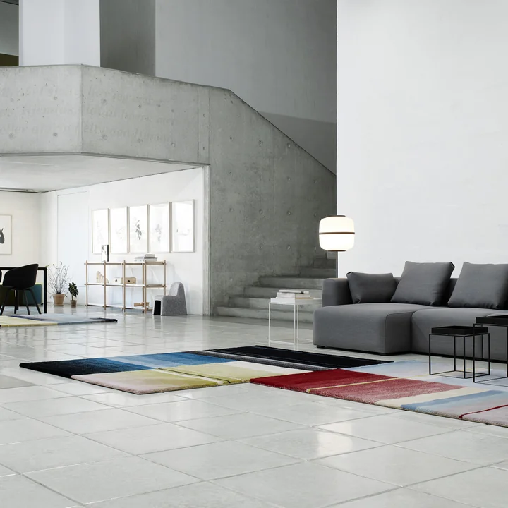 HAY - Colour Carpet 05, hell (graublau / rose / gelb)