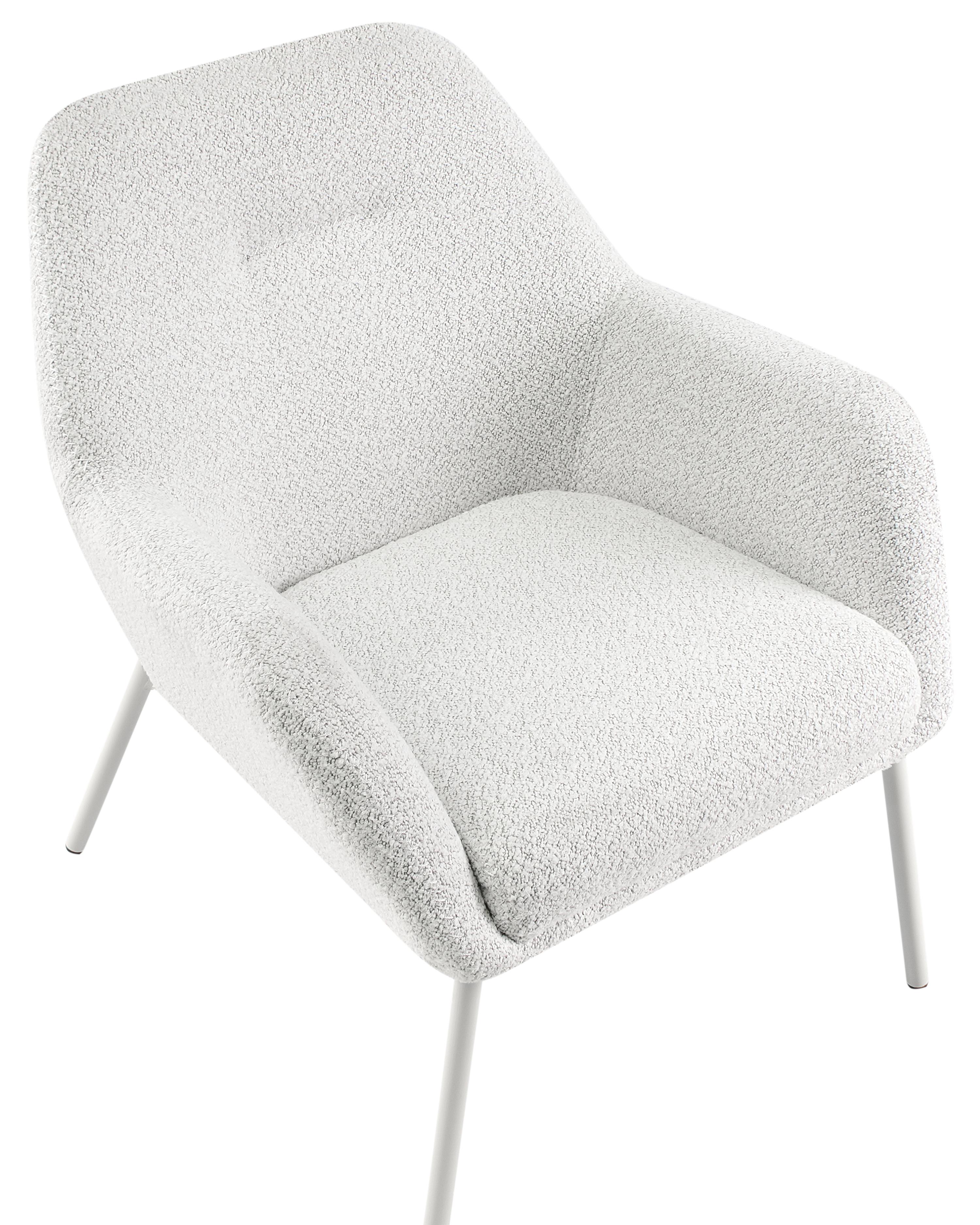 Fauteuil JABRO Stof Gebroken wit