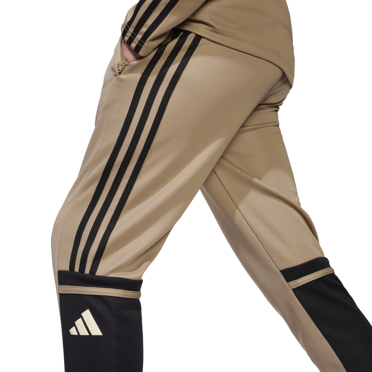 adidas Squadra 25 Trainingspak Full-Zip Kids Beige Zwart