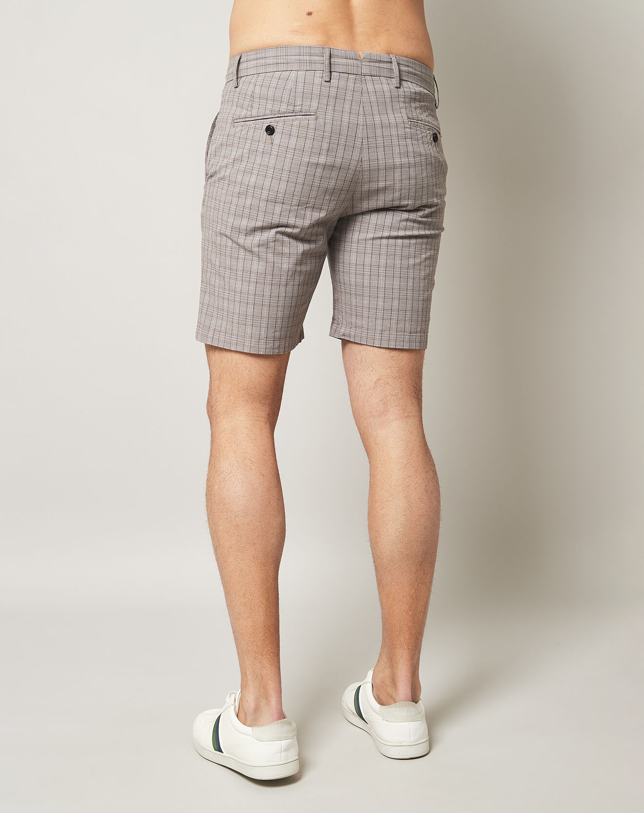 Hartford Short Bobby à carreaux marron/bleu