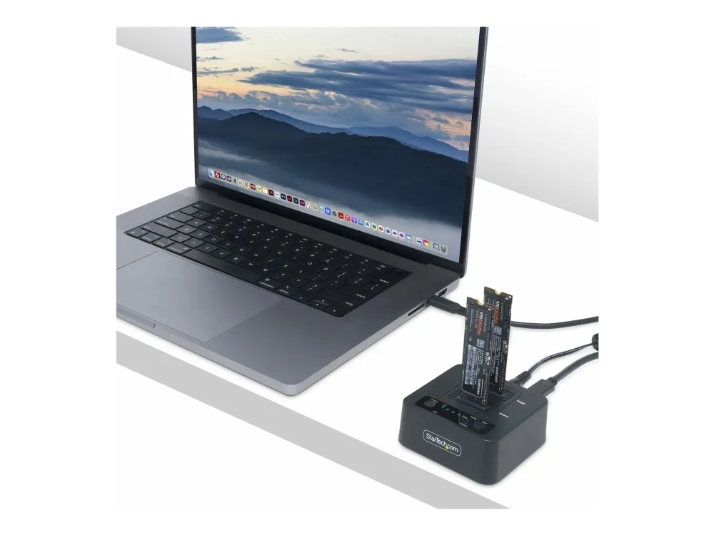 StarTech.com 1:1 Standalone M.2 NVMe Drive Duplicator and Dock - Solid state/harddisk-duplikator - 2 bays (PCIe (NVMe)) - TAA-kompatibel