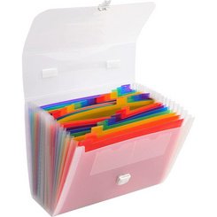 Trieur valisette avec poignée 24 compartiments Crystal - A4 - Cristal