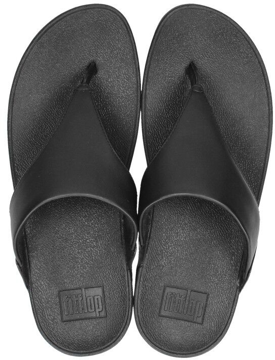 Fitflop Lulu Leather Toepost zwart