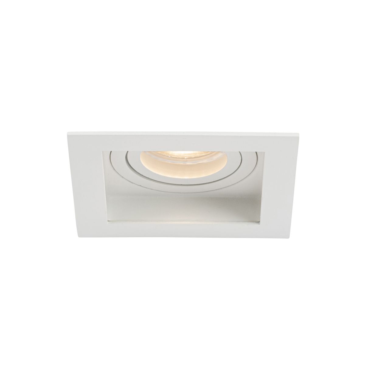 Set van 6 Moderne inbouwspot wit verstelbaar - Carree