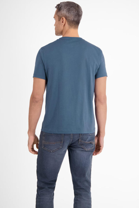 Lerros blauwe heren t-shirt