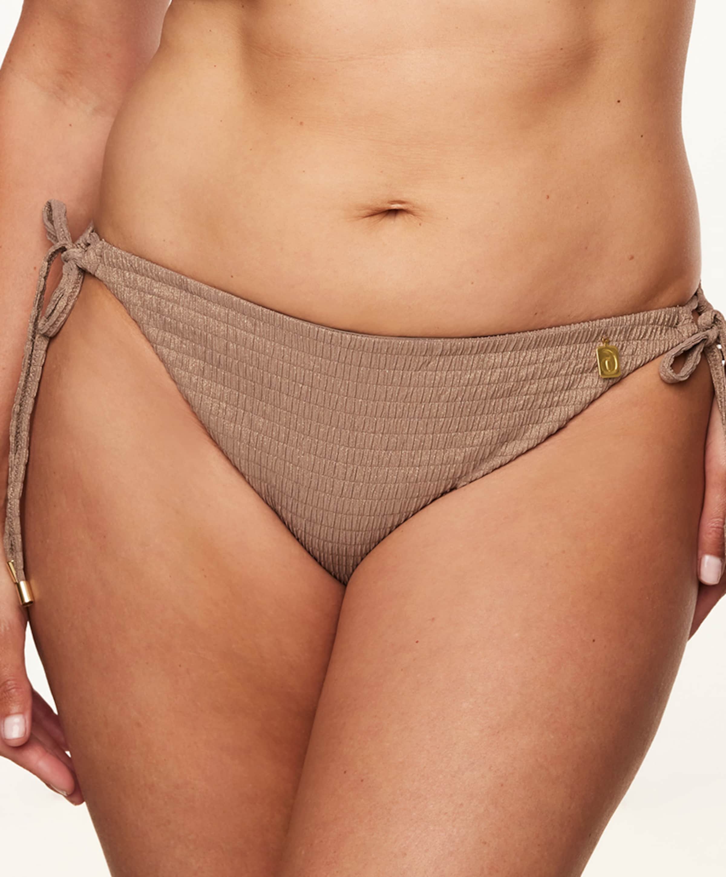 Annadiva Dames bikinibroekje bruin