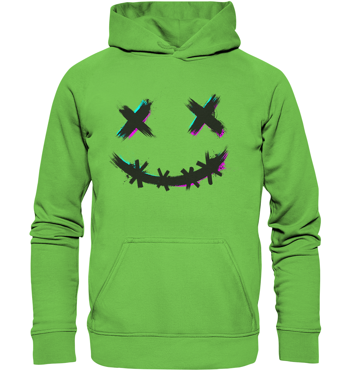 DartSturm - Scary Smile Schwarz - Basic Unisex Hoodie