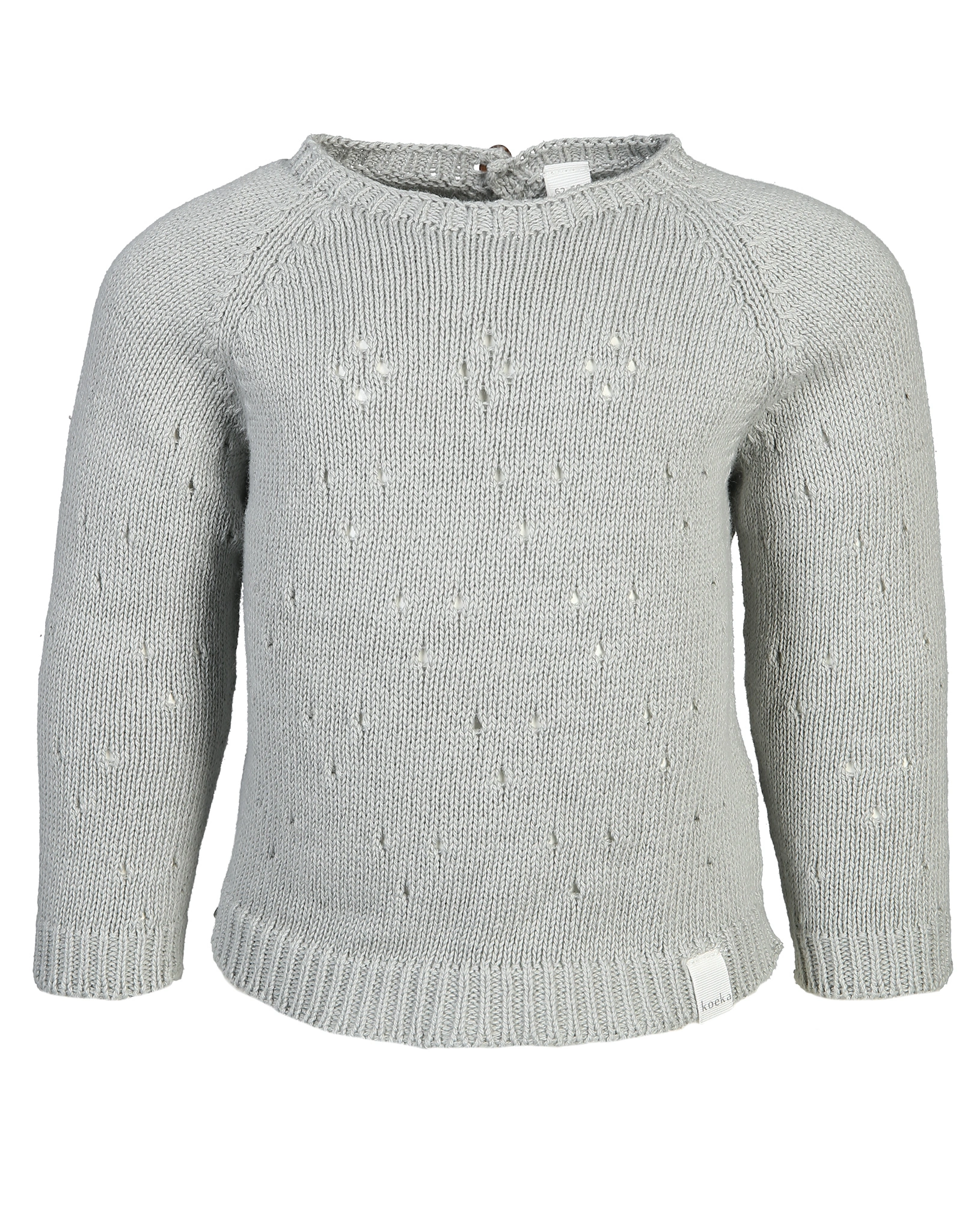 Baby-Strickpullover AJOUR DINAN in grey wave