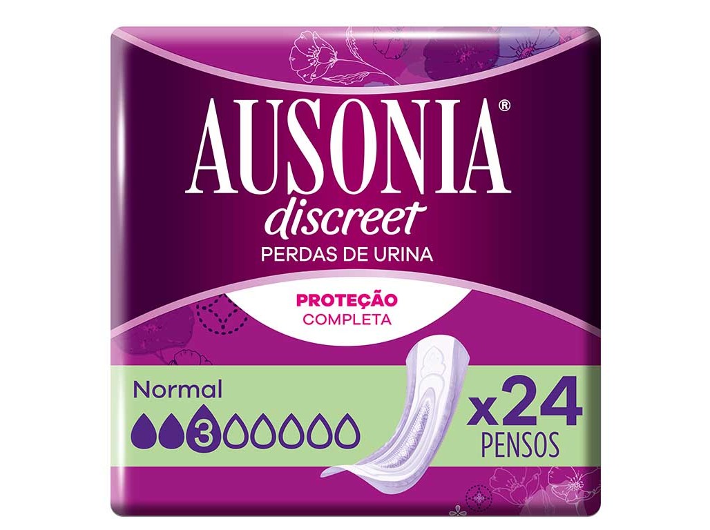 PENSOS INCONTINÊNCIA NORMAL AUSONIA DISCREET 24 UN