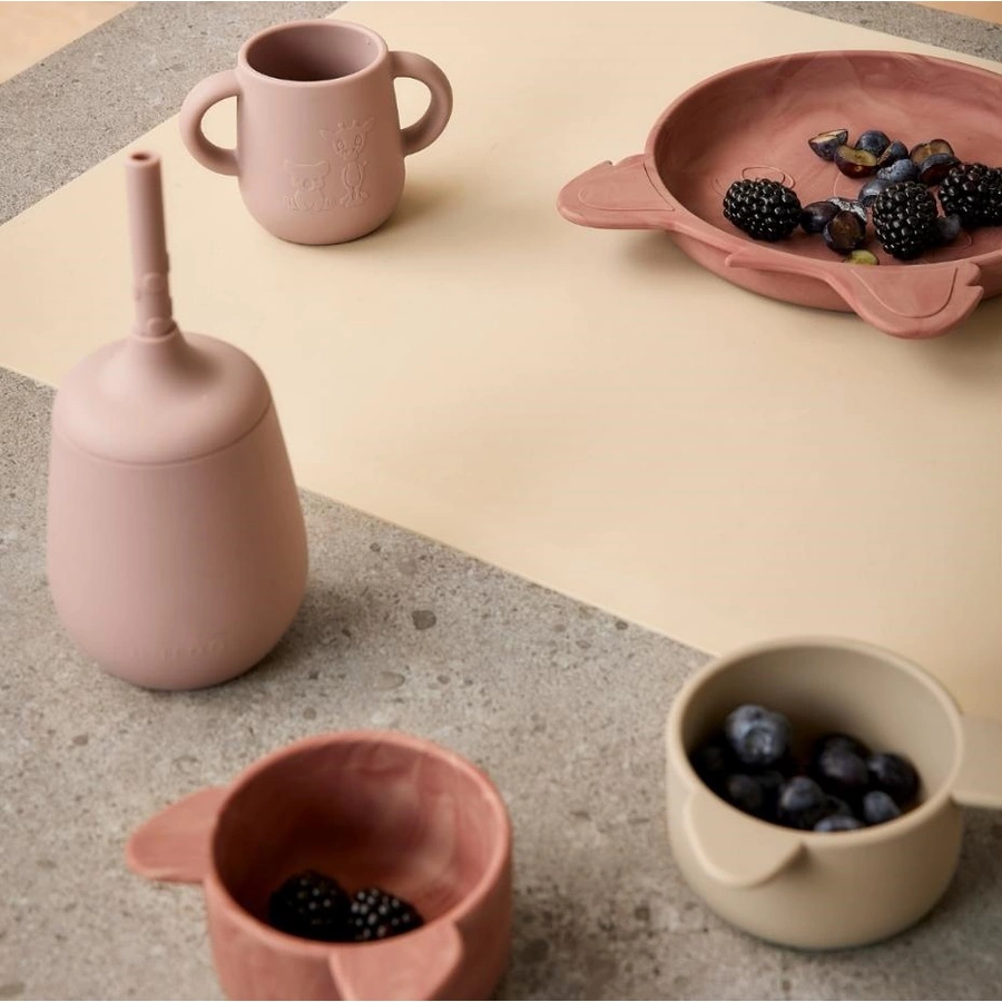 nuuroo Snack-Schüsseln Rosa Koala 2-teilig, Cobblestone