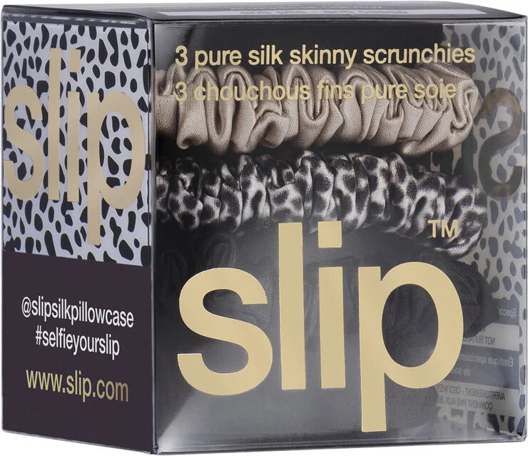 Slip Silk Pillo Small Slipsilk - Scrunchies Noir, caramel, léopard