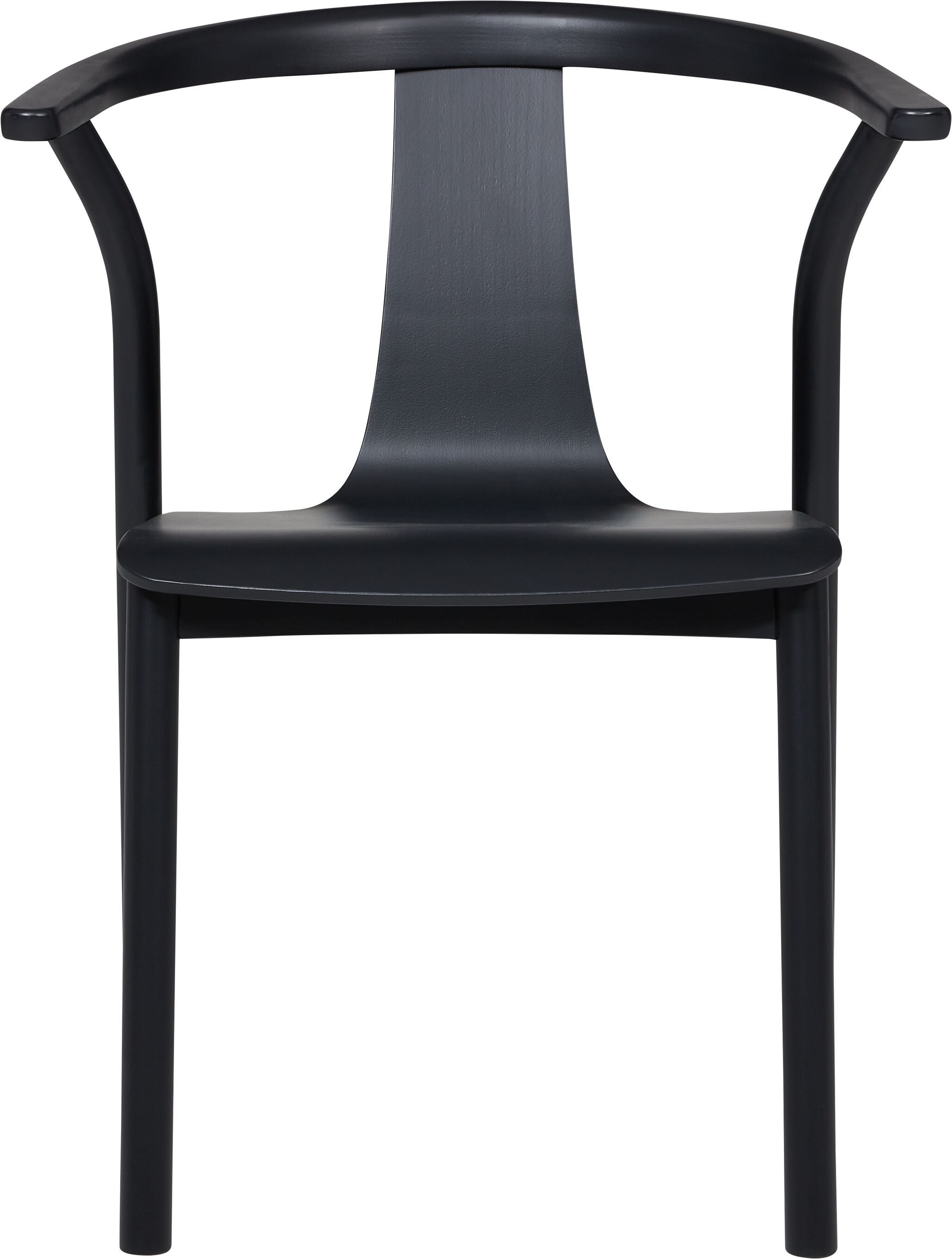 NELLO Stuhl - Schwarz / B: 62.0 cm x T: 54.0 cm x H: 77.0 cm