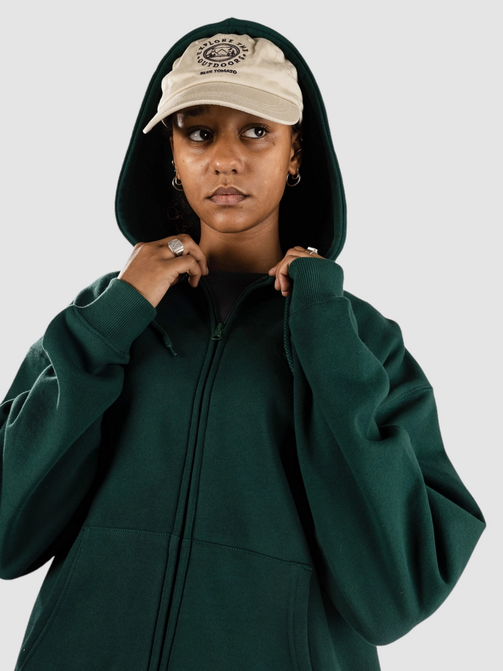 Santa Cruz Fever Dream Dot Zip Hoodie emerald