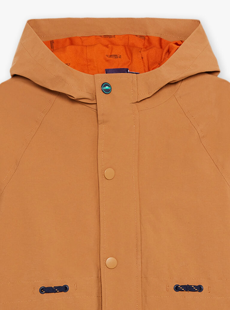 Parka camel 3 en 1 à capuche