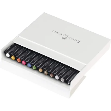 Faber-Castell Tuschestift Pitt Artist Pen C, Calligraphy, 12er Atelierbox