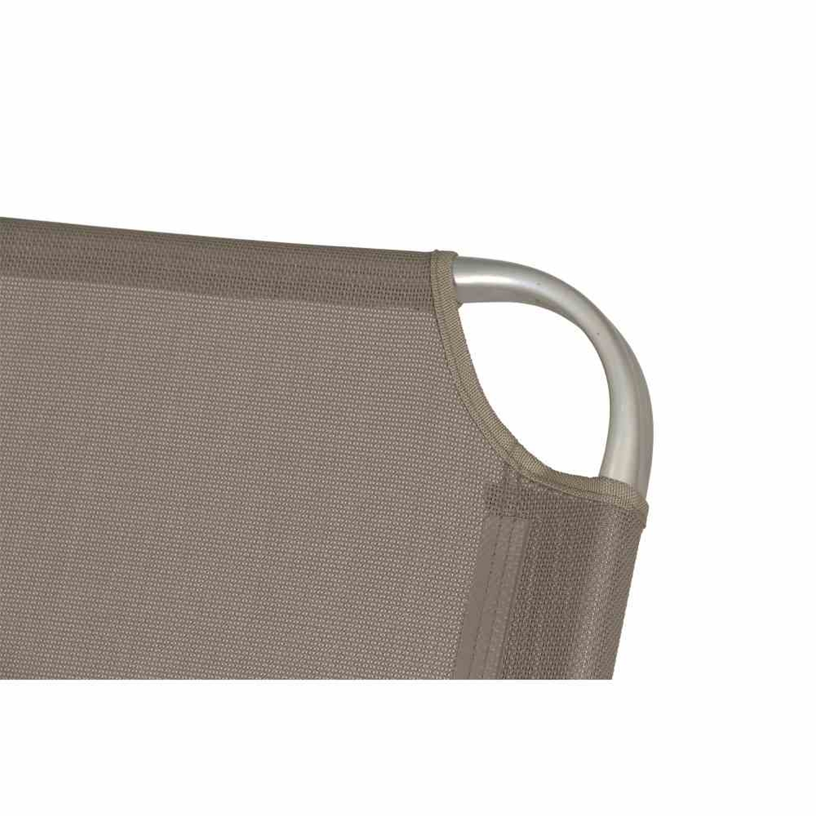 Dreibeinliege XXL - taupe-silber - 69x201 cm