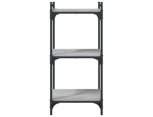 VIDAXL - Bibliothèque 3 niveaux sonoma gris 40x30x86cm bois d'ingénie...