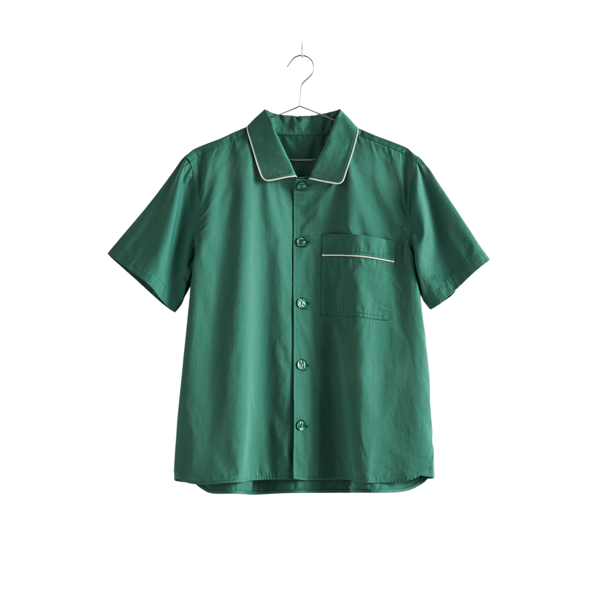 HAY  Outline Pyjama S/S natskjorte - Emerald Green