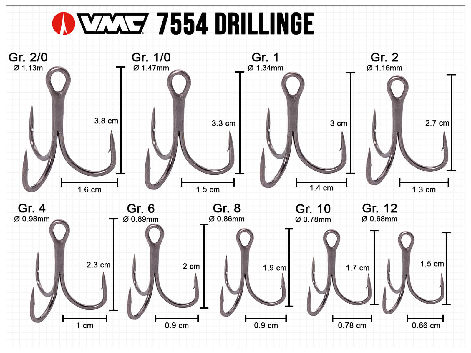 VMC 2X Inline Drilling 7554 BN - Gr. 2/0