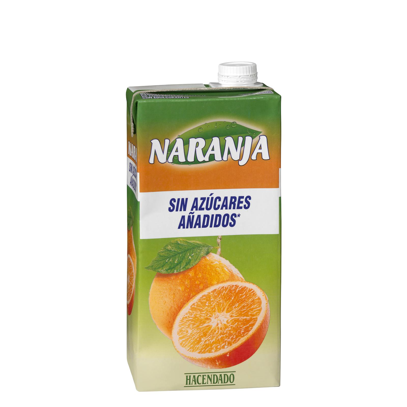 Boisson à l'orange Hacendado sans sucres ajoutés