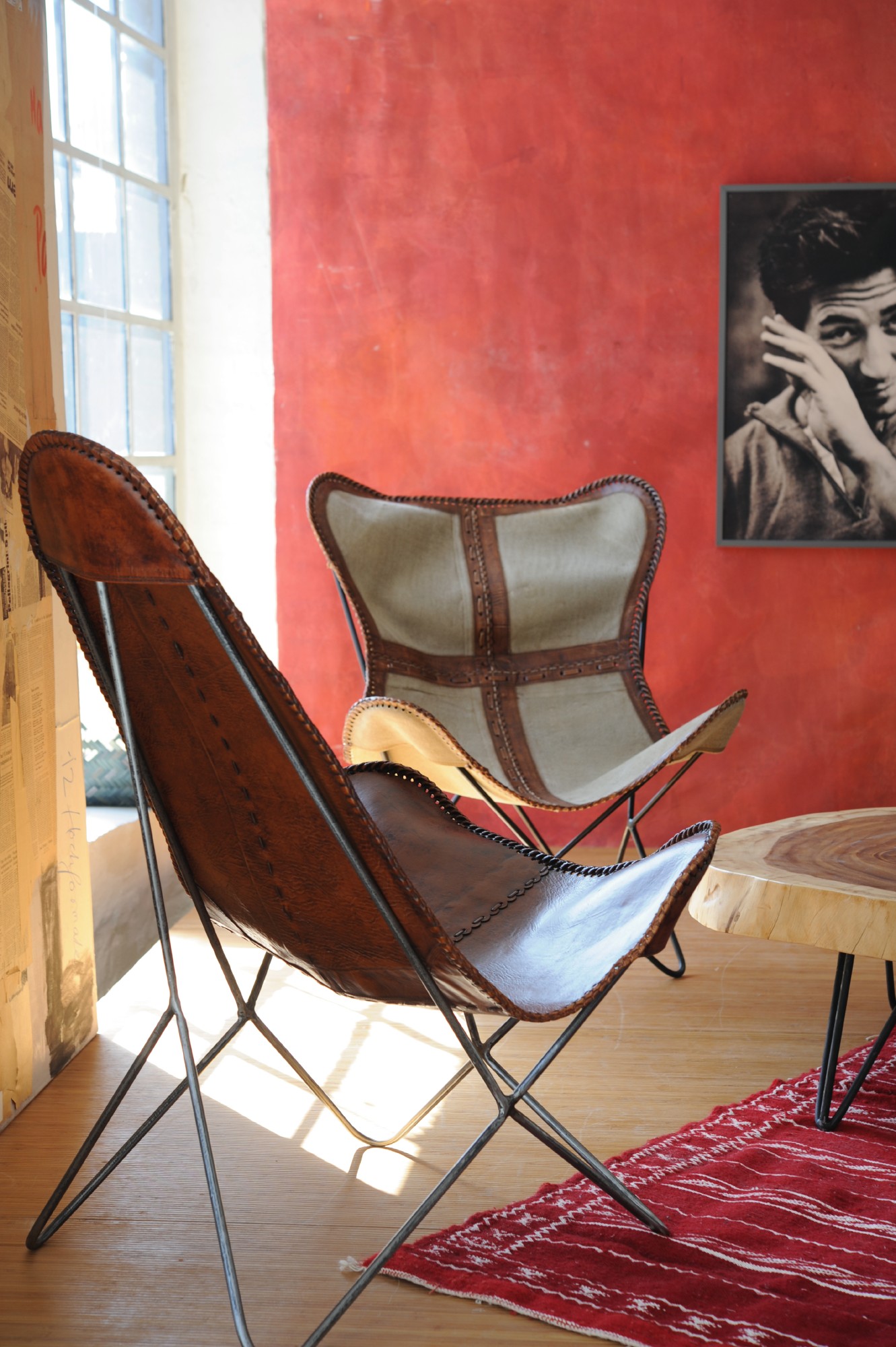 Lounger 'Gavin', beige, braun, T 69 cm, B 75 cm, H 90 cm von fischer's lagerhaus