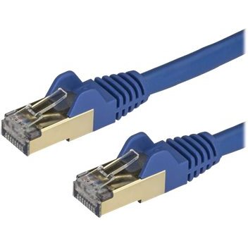 StarTech.com Câble réseau Cat6a STP blindé sans crochet de 3 m - Bleu