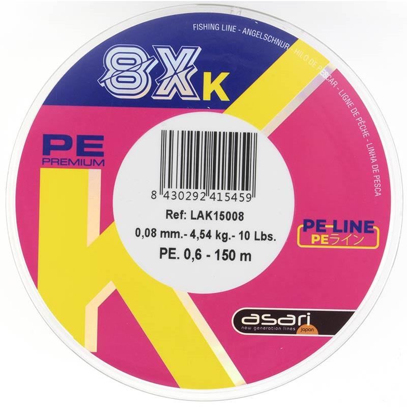 Tresse Asari 8X K - Vert - 3000M