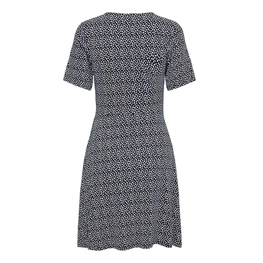 Only Robe Noire à Motifs Femme Only Verona