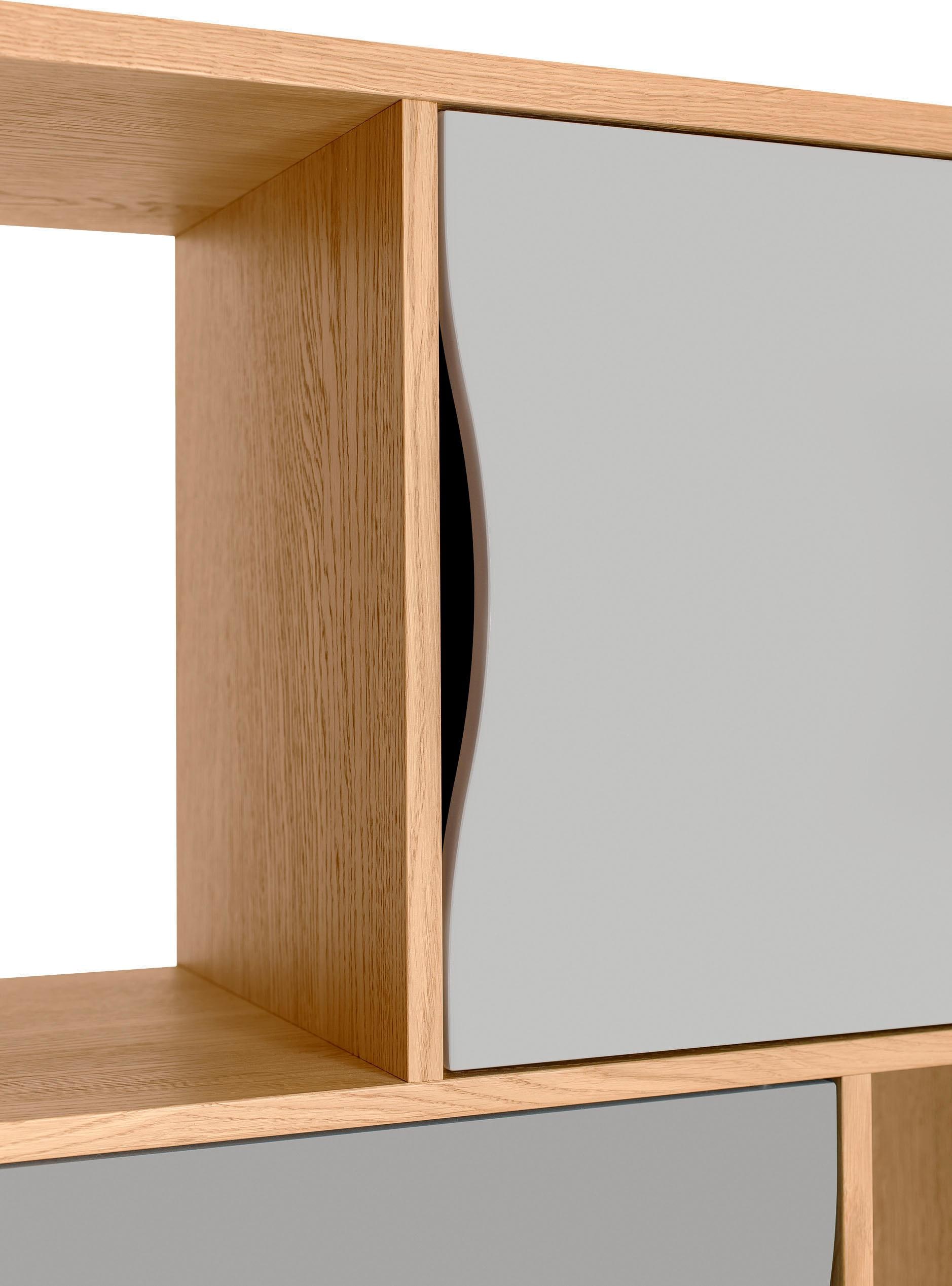 Woodman Bücherregal »Avon« Höhe 191 cm, Holzfurnier aus Eiche, schlichtes skandinavisches Design