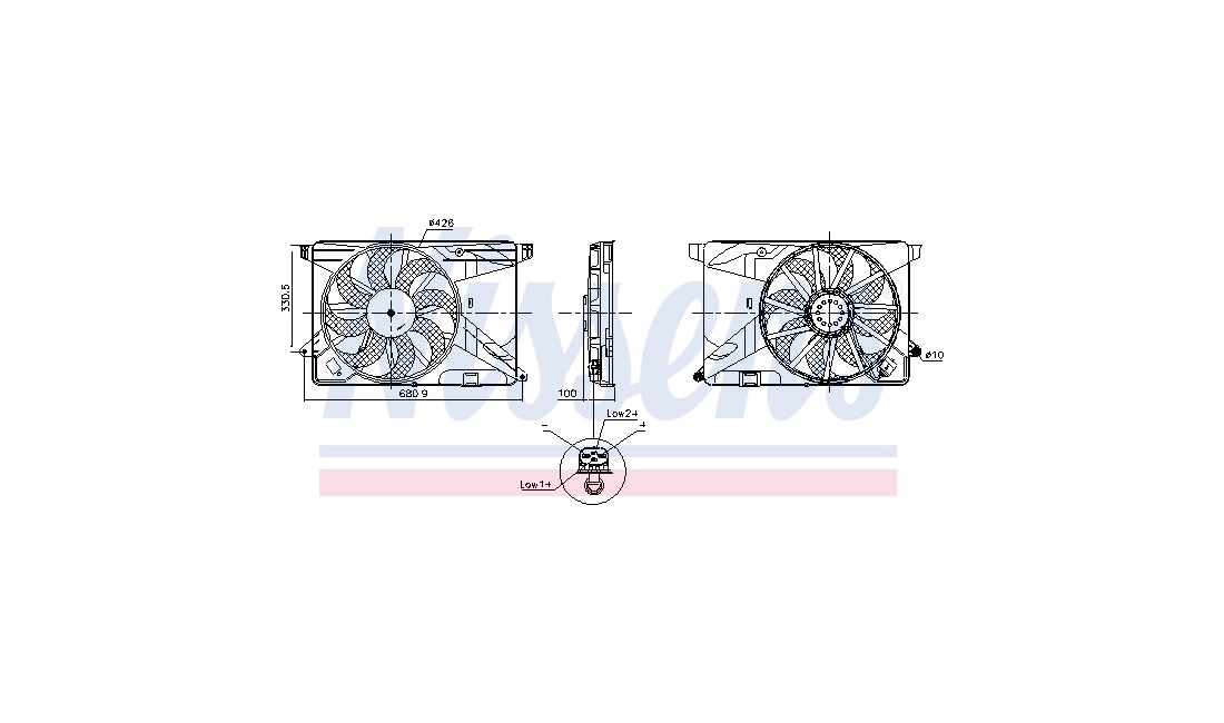 Ventilator, motorkøling