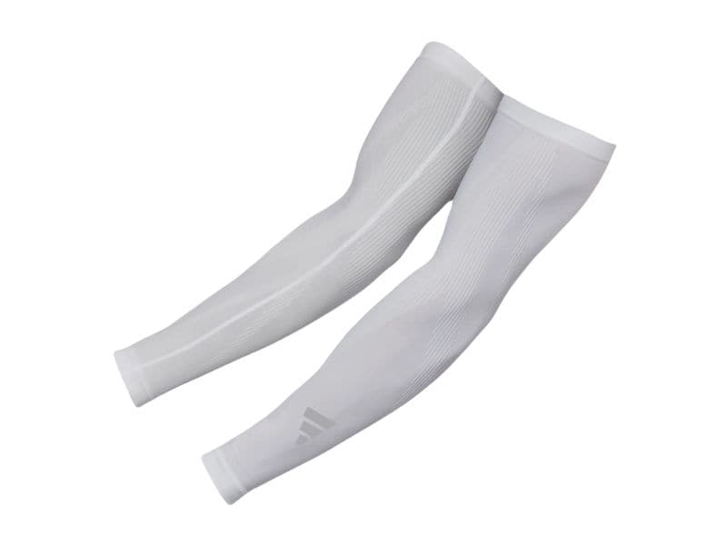 adidas Compression Arm Sleeves Weiss, S-M Kompressionsärmel für Training und Wettkampf