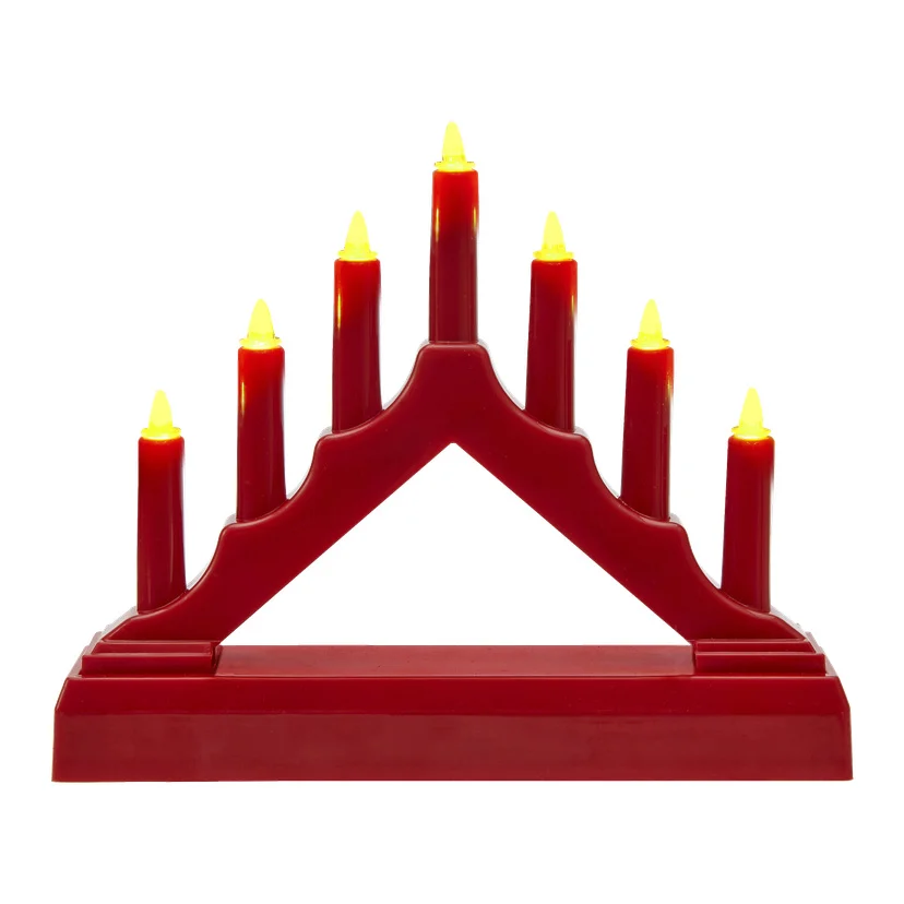 Batteridrevet adventslysestake Mini 13 cm