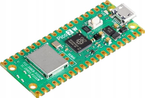 Raspberry Pi Pico 2 W Mikrocontroller Pico 2W, 150 MHz, Arm, 520 KB, 0,5 GB, 4 MB, Wi-Fi 4 (802.11n)