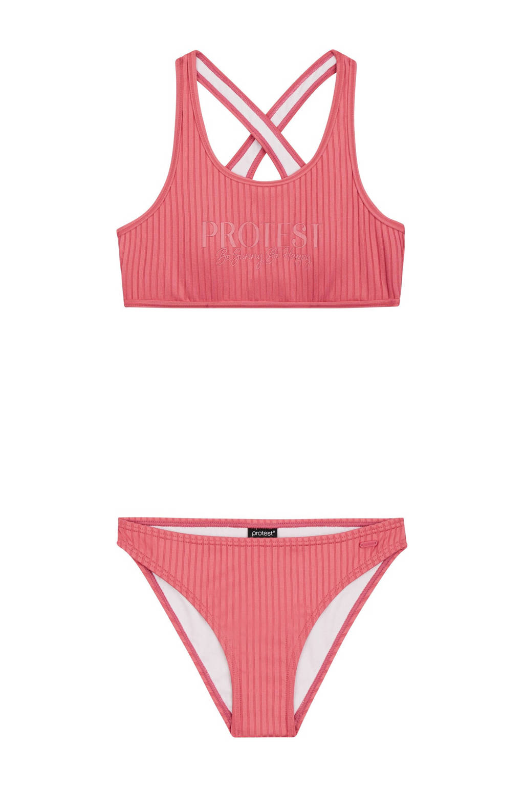 crop bikini PRTMOON JR roze