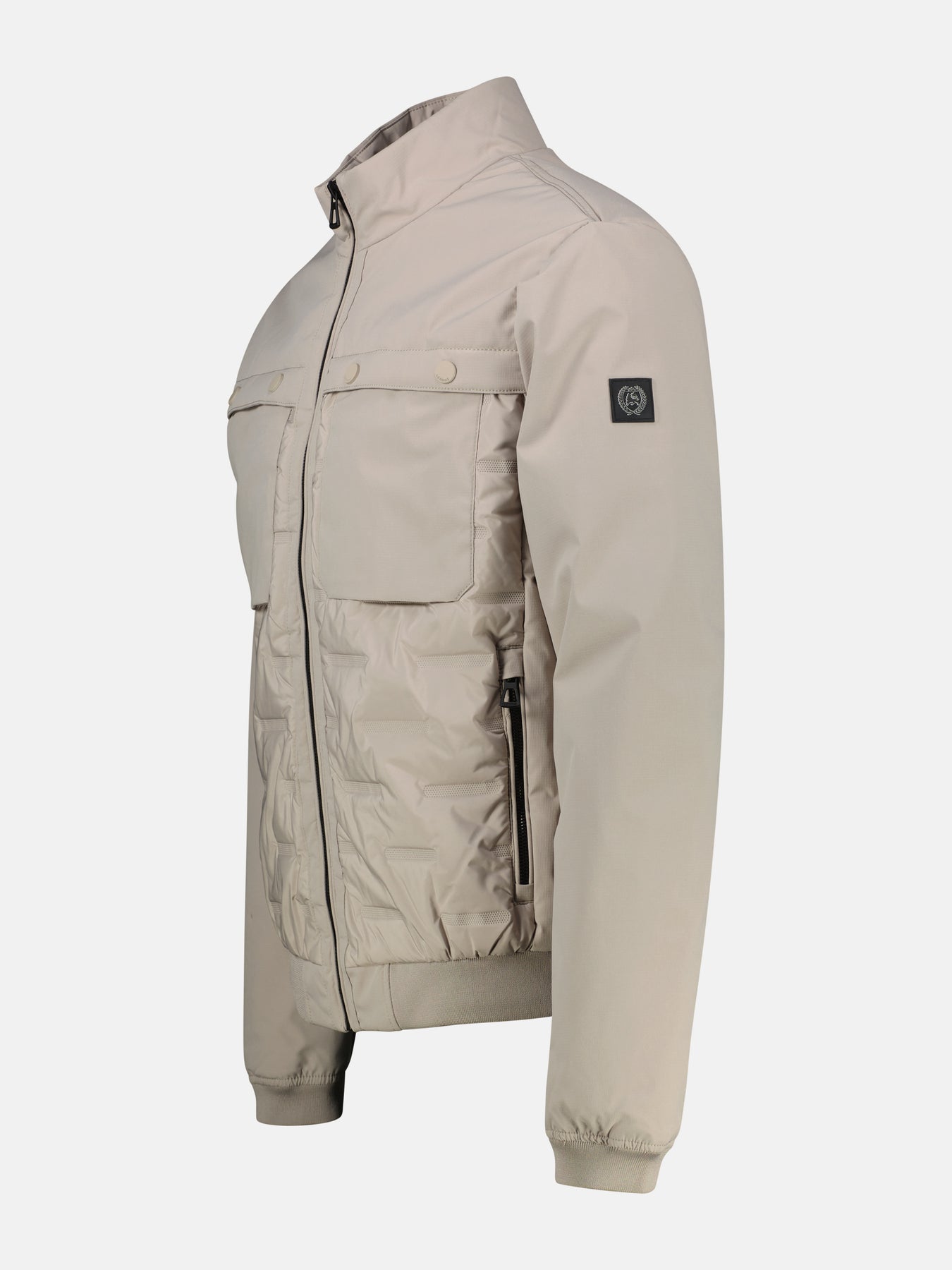 Sportiver Blouson in Struktur-Steppdesign