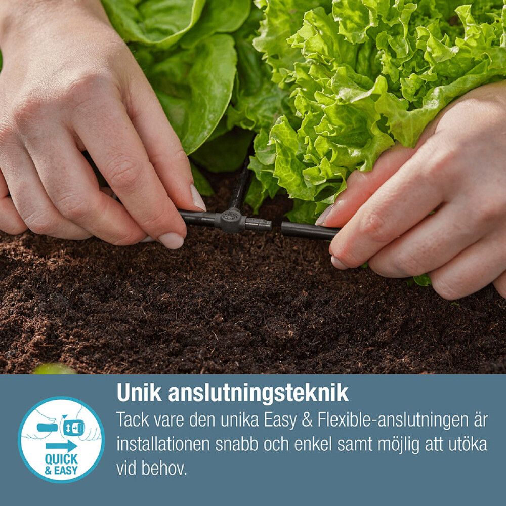 T-KOBLING GARDENA MICRO-DRIP-SYSTEM 3/16