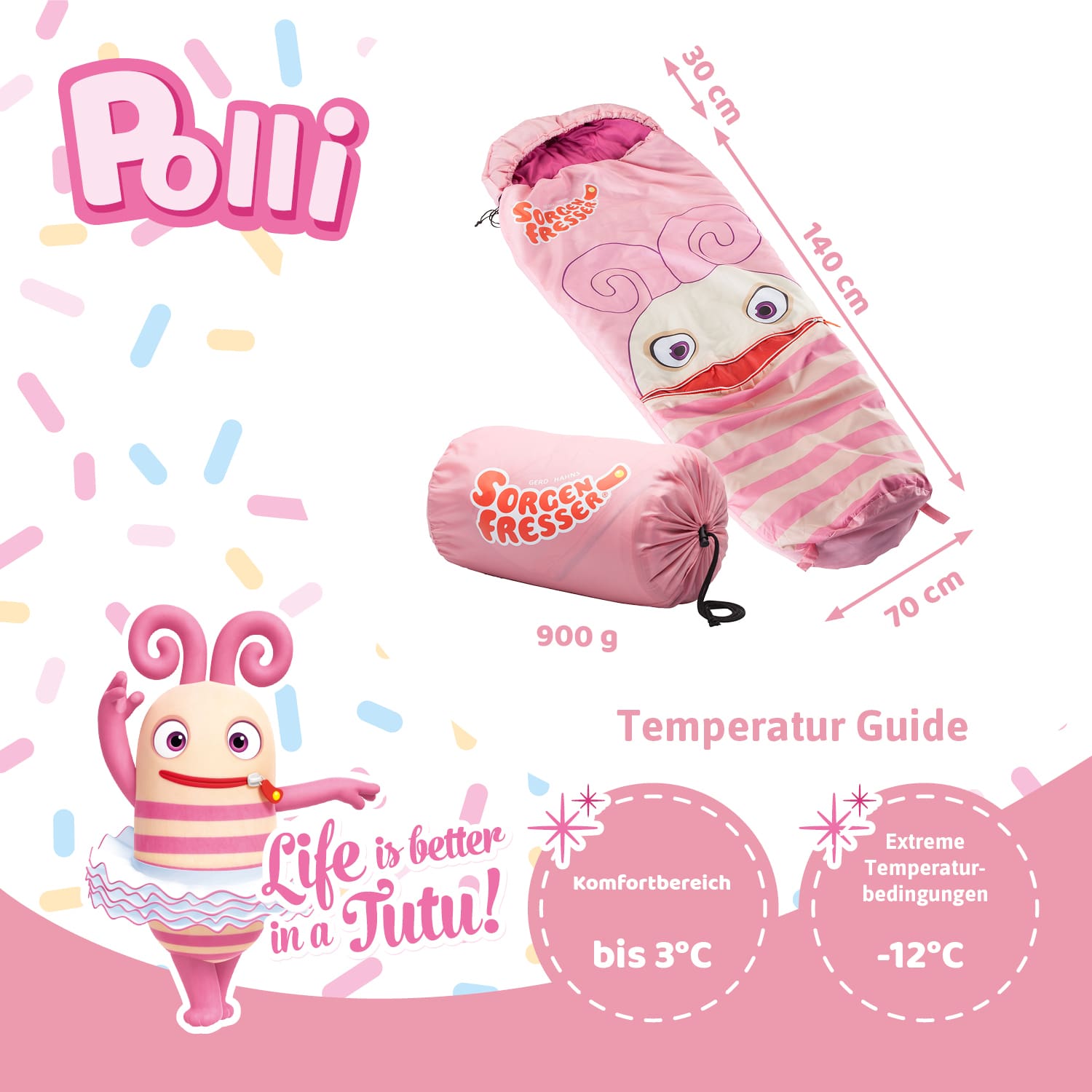 Skandika Zorgeneter Polli Kinderslaapzak