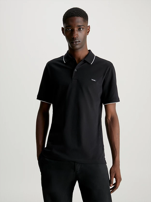 Camisa polo slim piqué