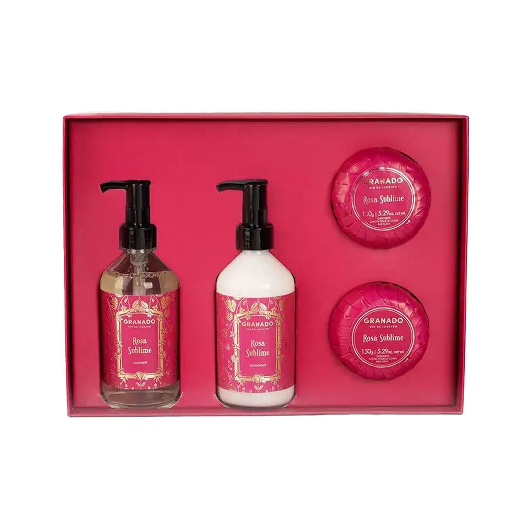 Rosa Sublime Kit Sabonetes & Hidratante Rosa Sublime - 780ml
