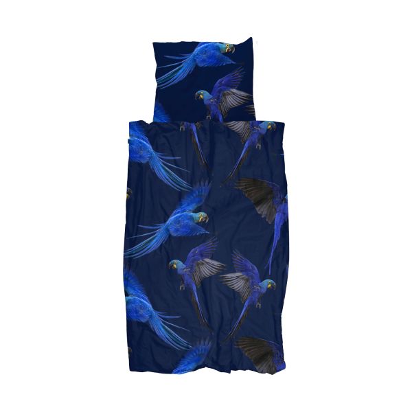 Snurk Blue Parrot Dekbedovertrek