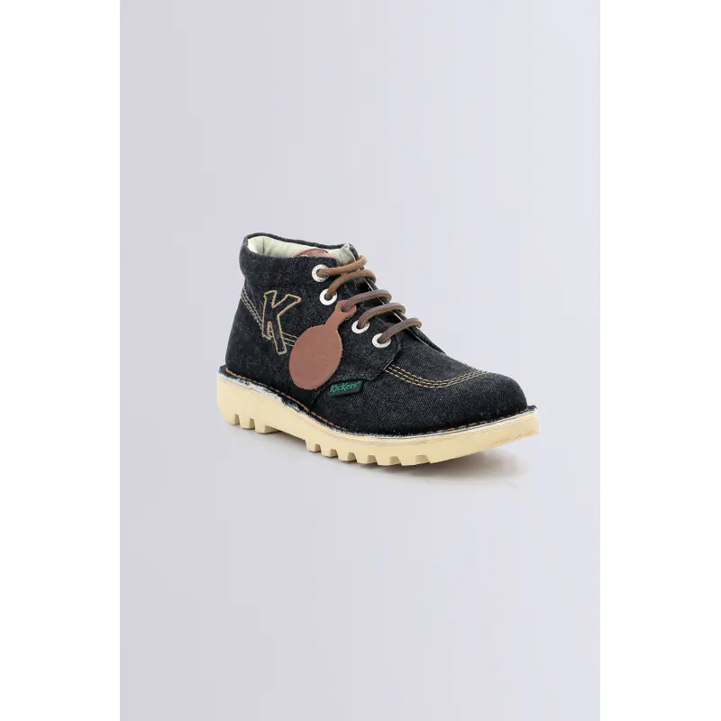 Kick hi Noir BOTTINES Textile Homme