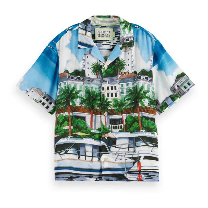Scotch & Soda Chemisette Paysage | Bleu