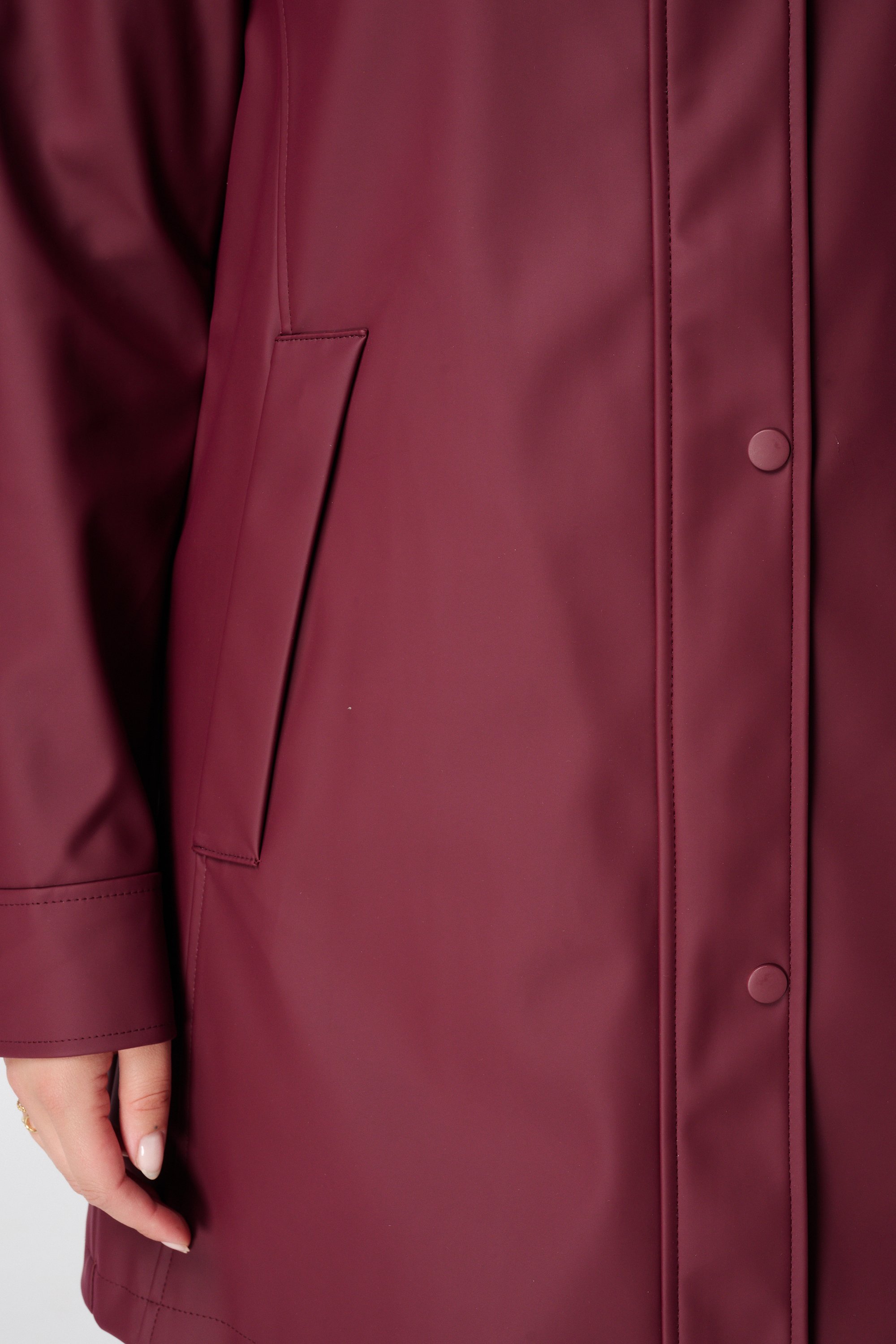 Regenjas met capuchon Bordeaux