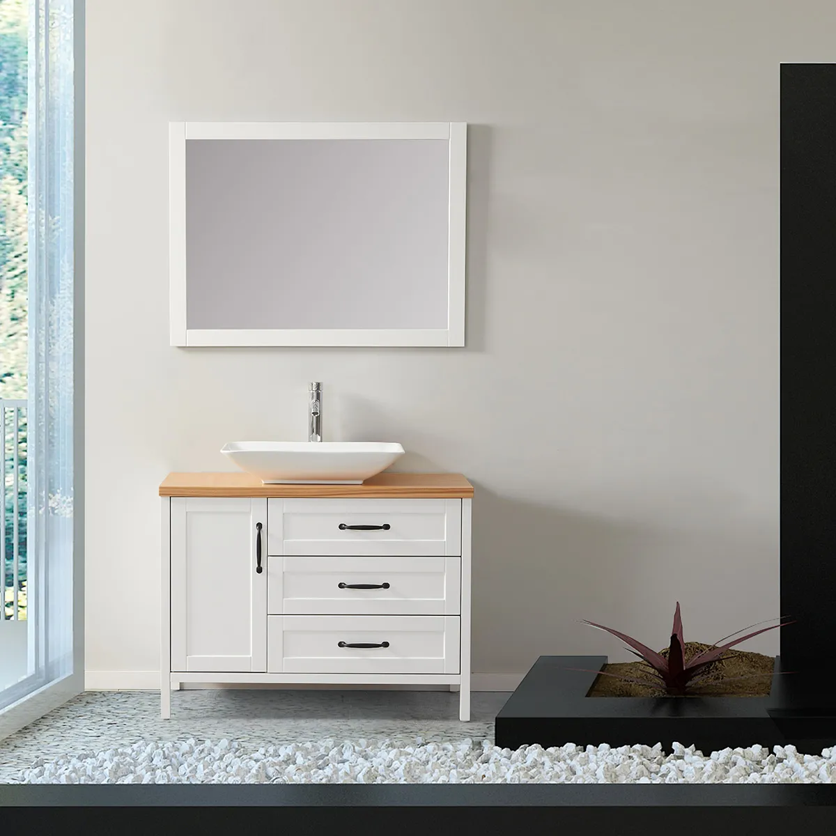 WILSA Ensemble salle de bain - Blanc