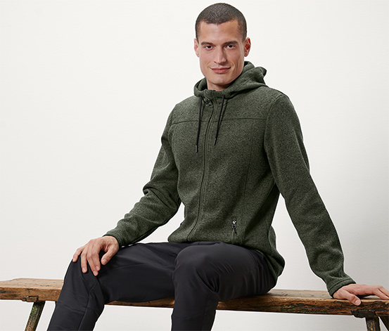 Strickfleece-Jacke