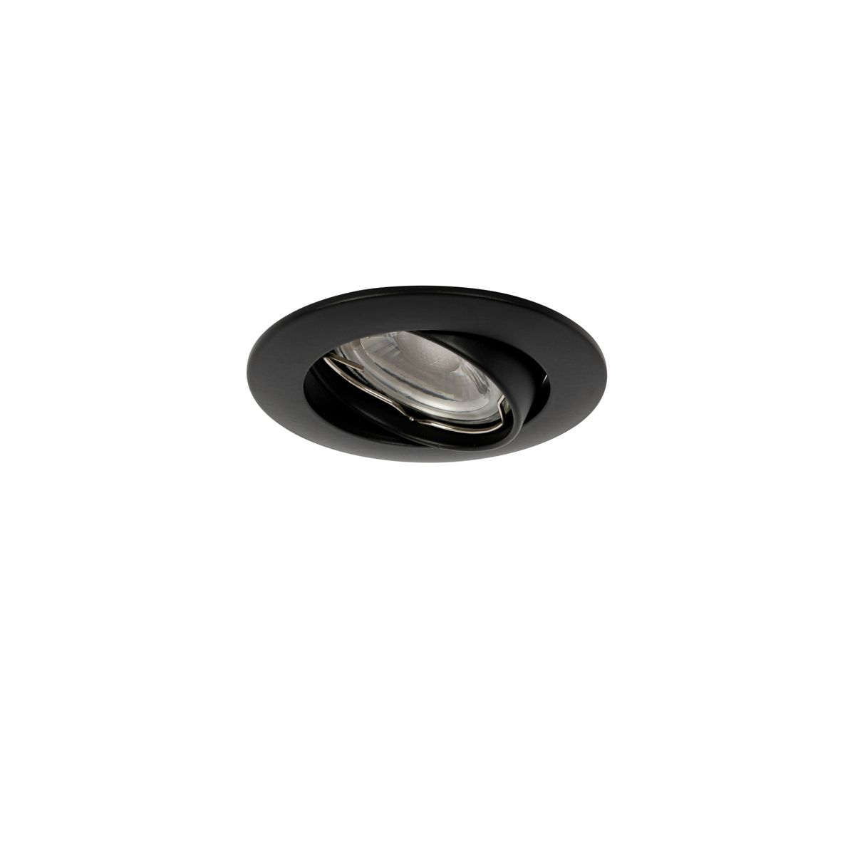Moderne inbouwspot zwart 35 mm kantelbaar - Edu