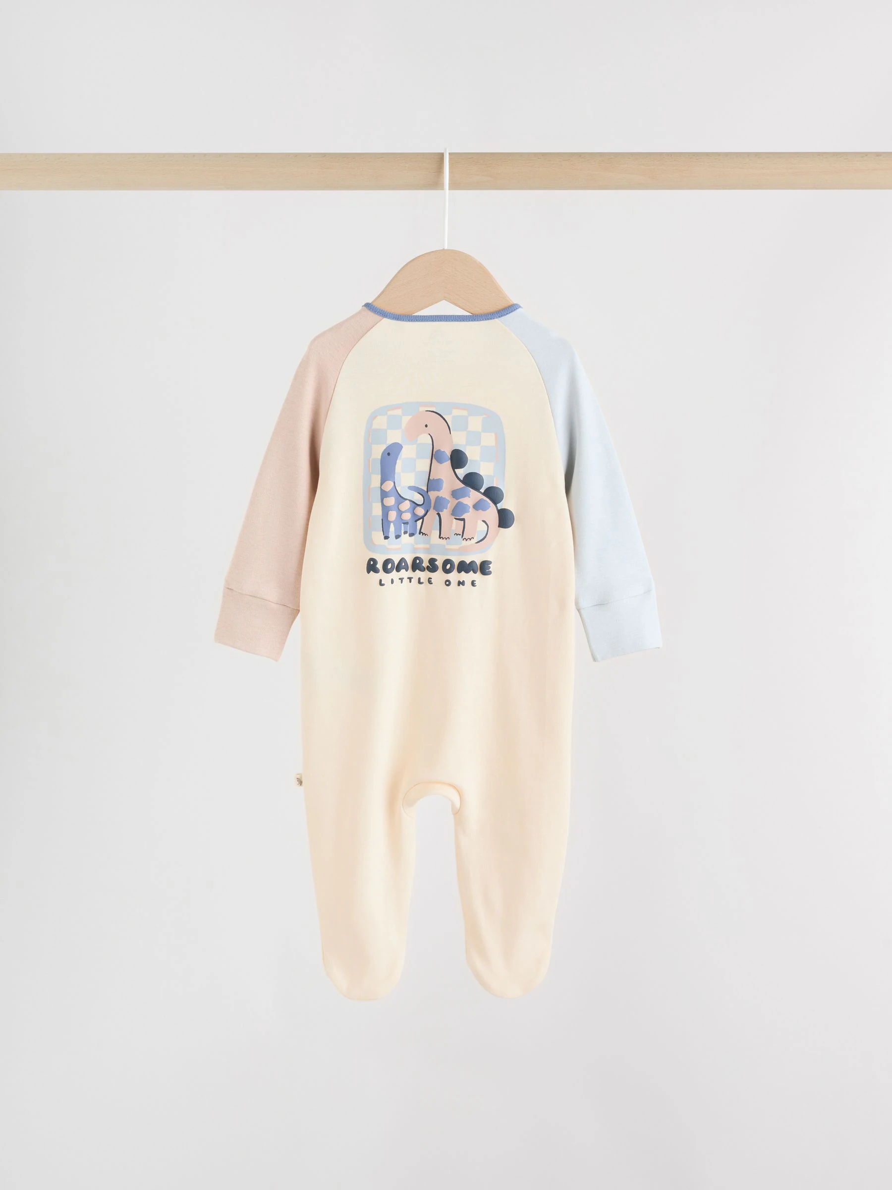 Marineblauw - Verpakking van 4 baby pyjama's met tweewegrits (0mnd -2jr)