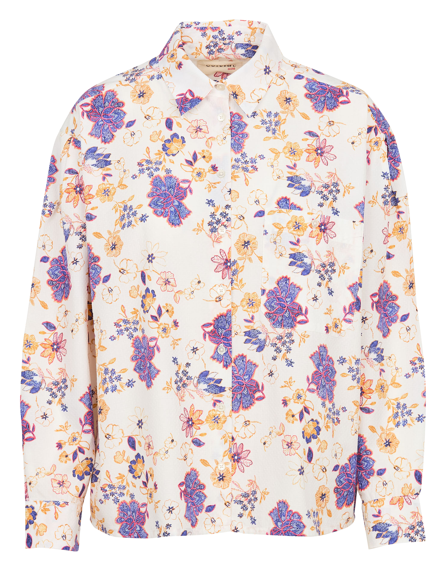 SONJA - Chemise col classique en coton | Blanc